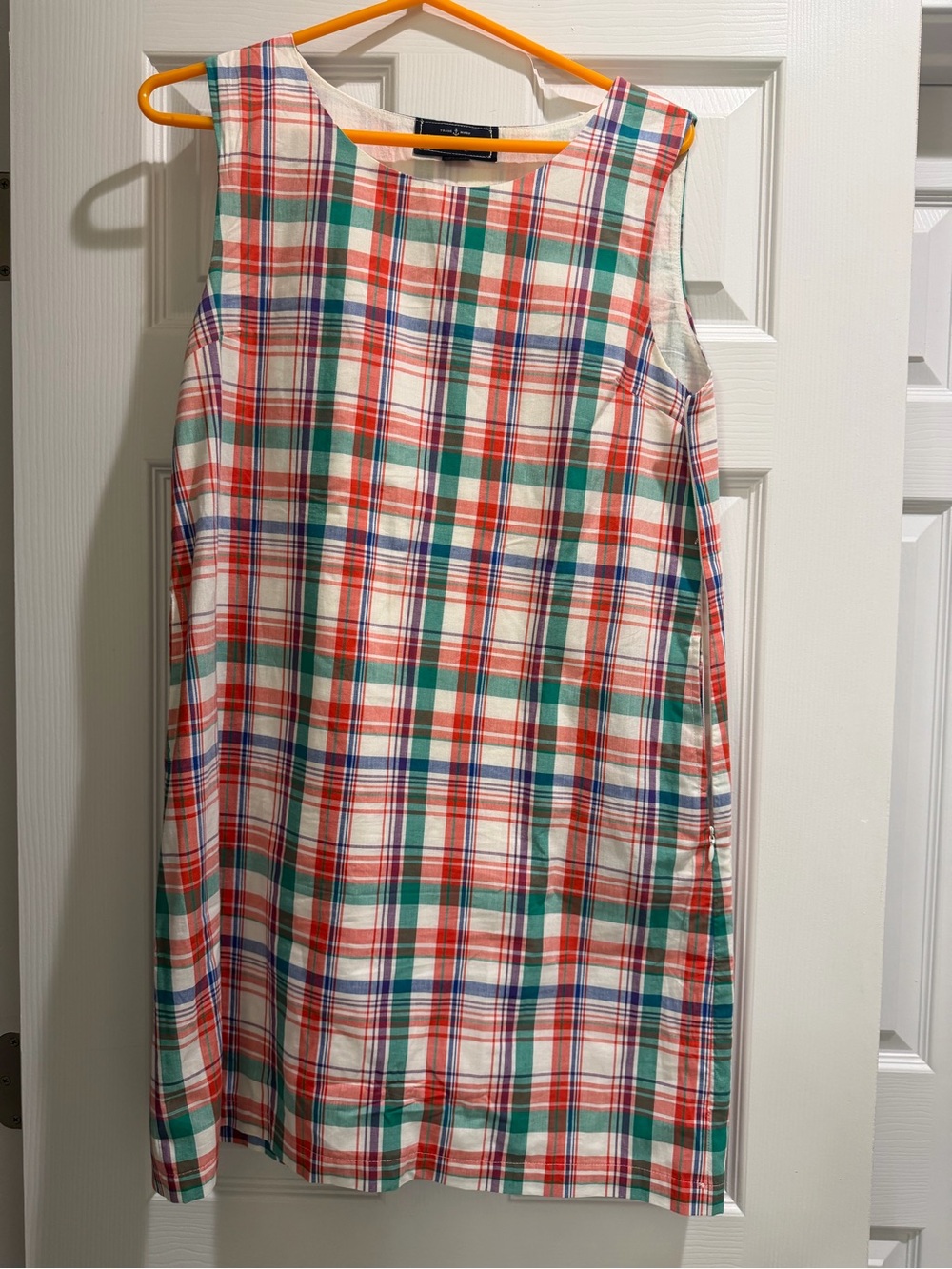 Kiel James Patrick Easton’s Beach Plaid Shift Dress – Medium